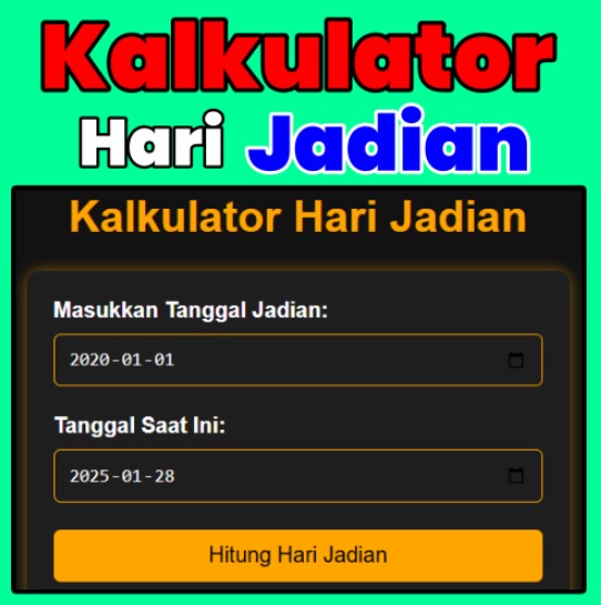 Kalkulator Tanggal Jadian